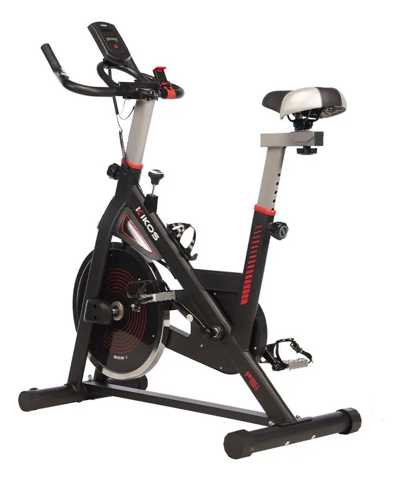 A Kikos F5i é outra opção interessante para quem procura uma bicicleta de spinning residencial.