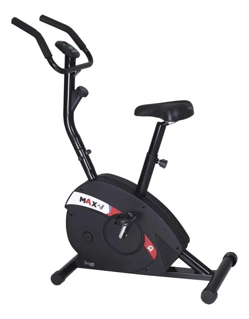 A Dream Fitness Max V é uma bicicleta vertical voltada para quem precisa equilibrar tamanho, recursos e espaço disponível.