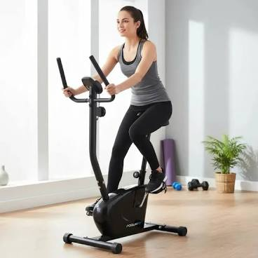 Bicicleta ergométrica PodiumFit V90 com resistência magnética